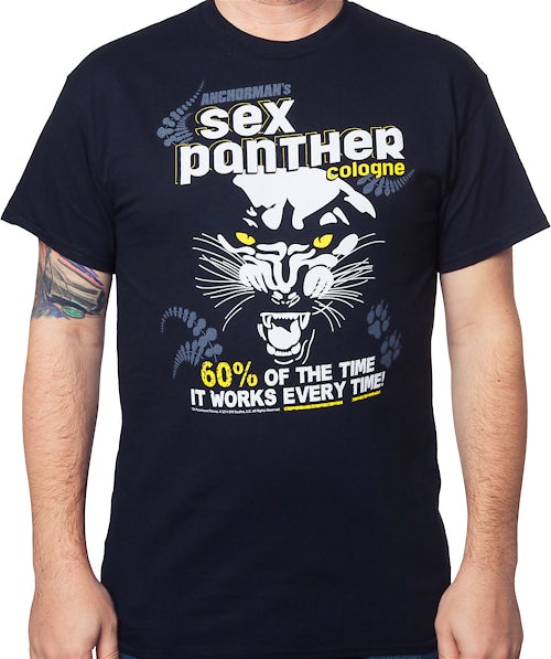 Anchorman Sex Panther Cologne T Shirt Anchorman Mens T Shirt