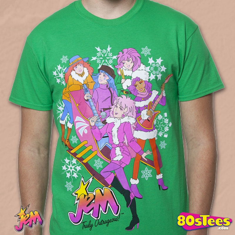 Jem Sleigh Christmas Shirt Jem & The Holograms Mens TShirt