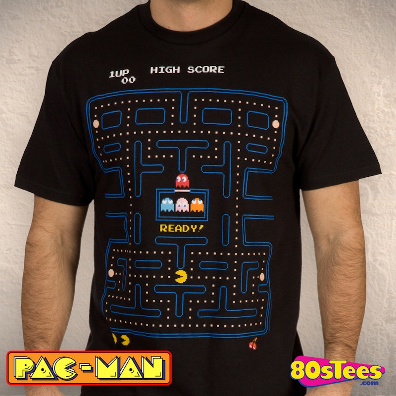 Maze Pac-Man T-Shirt: Video Games Pac-Man Mens T-Shirt
