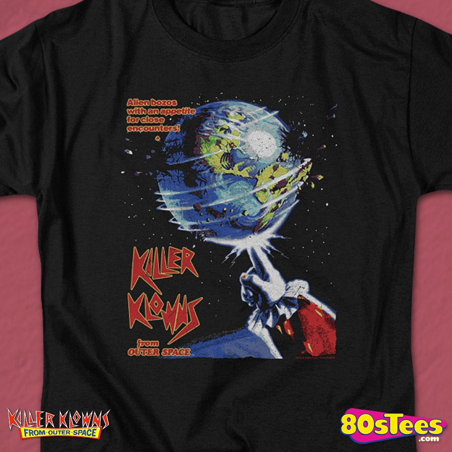 Killer Klowns From Outer Space Killer Klowns T Shirt Licensed Alien Movie Black