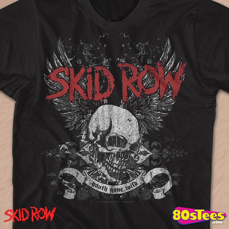 desinfecteren Slip schoenen koppeling Youth Gone Wild Skid Row T-Shirt: Skid Row Mens T-Shirt