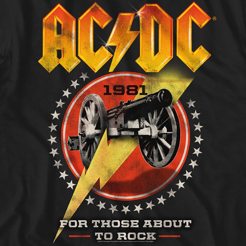 preisstrategie For Those About To Shirt ACDC 1981 Rock