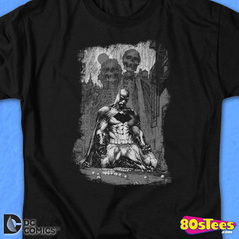 Fabrikant Maryanne Jones Vesting Skeletons Batman T-Shirt