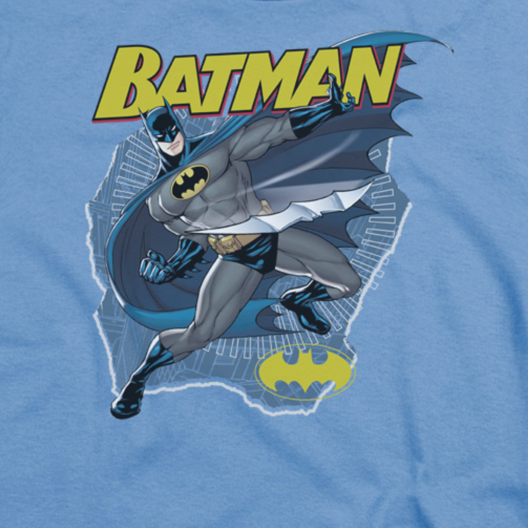 Official Licensed DC Comics Batman Batarang Throwing Stars Boys Kids T-Shirt 
