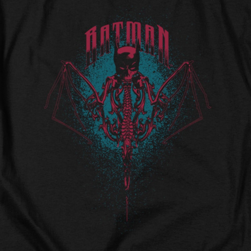 regio Bijzettafeltje erotisch Batman Skeleton Logo DC Comics T-Shirt