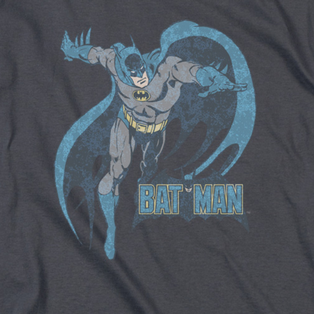 Damenmode Official DC Comics Batman Distressed Logo Women's Fitted T-Shirt  Superhero LA2018755