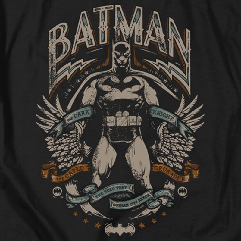 Caped Batman Logo Long Sleeve, Official DC Merch Europe