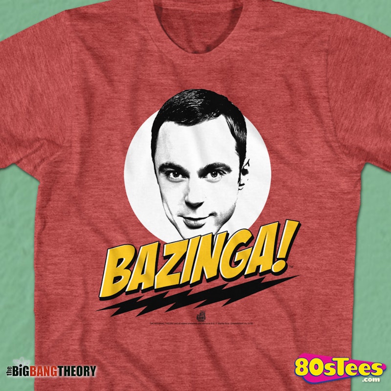 Big Bang Theory Bazinga Mens Big T-shirt Theory, Bazinga Bang T-Shirt