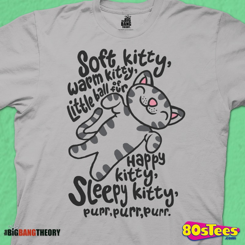 Big Bang Theory Soft Kitty T-Shirt: Big Bang Theory Mens T-shirt