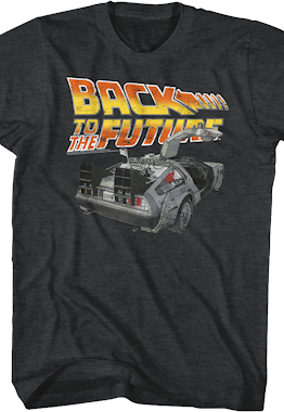Distressed Delorean Back to the Future T-Shirt