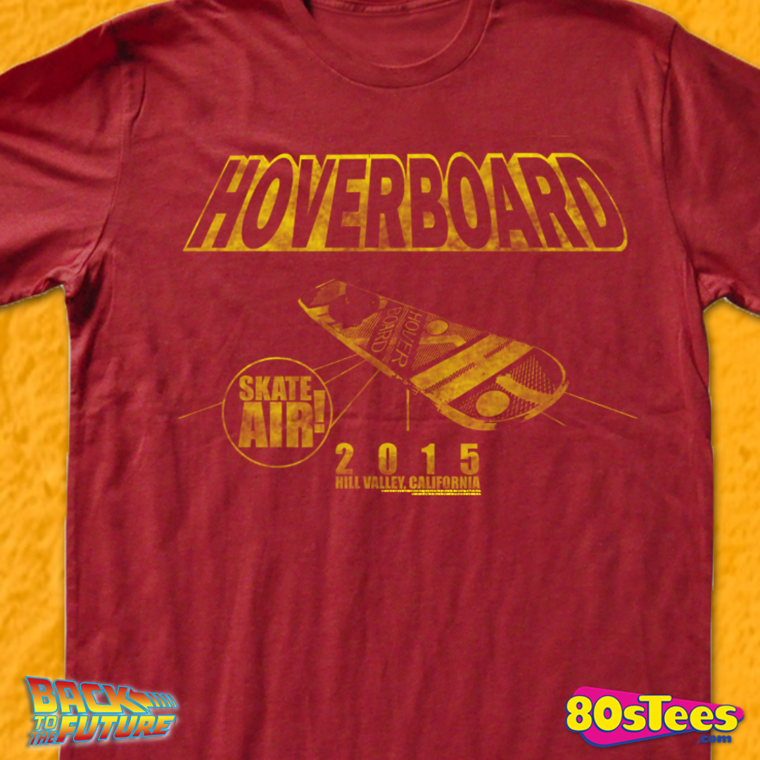 Back to The Future Hoverboard California Company 2015 Men's T Shirt Hill Valley 