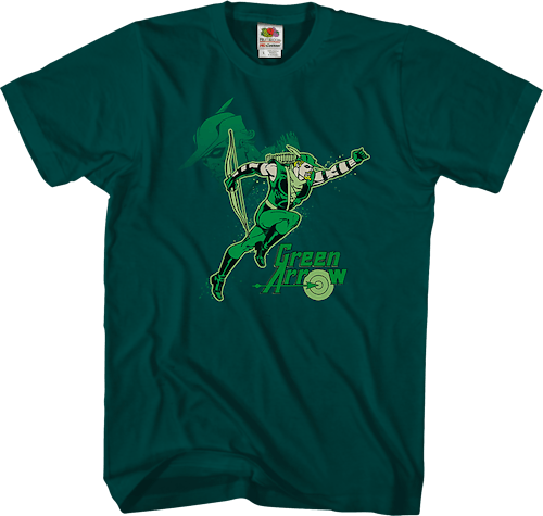 Emerald Archer Green Arrow T Shirt Dc Comics Mens T Shirt