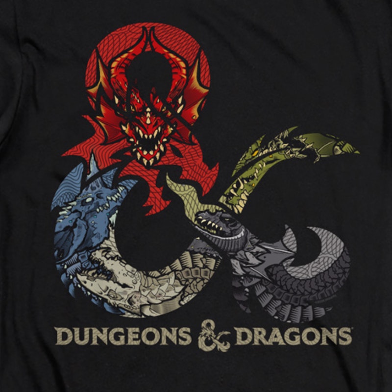 Dragons In Logo Dungeons Dragons T Shirt