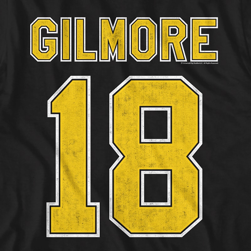 Happy Gilmore 18 Boston Bruins Jersey T-Shirt Hockey Golf Movie Adam  Sandler 