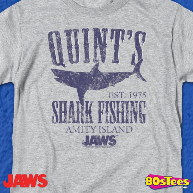 Quints Shark Fishing Shirt: Jaws Mens T-Shirt