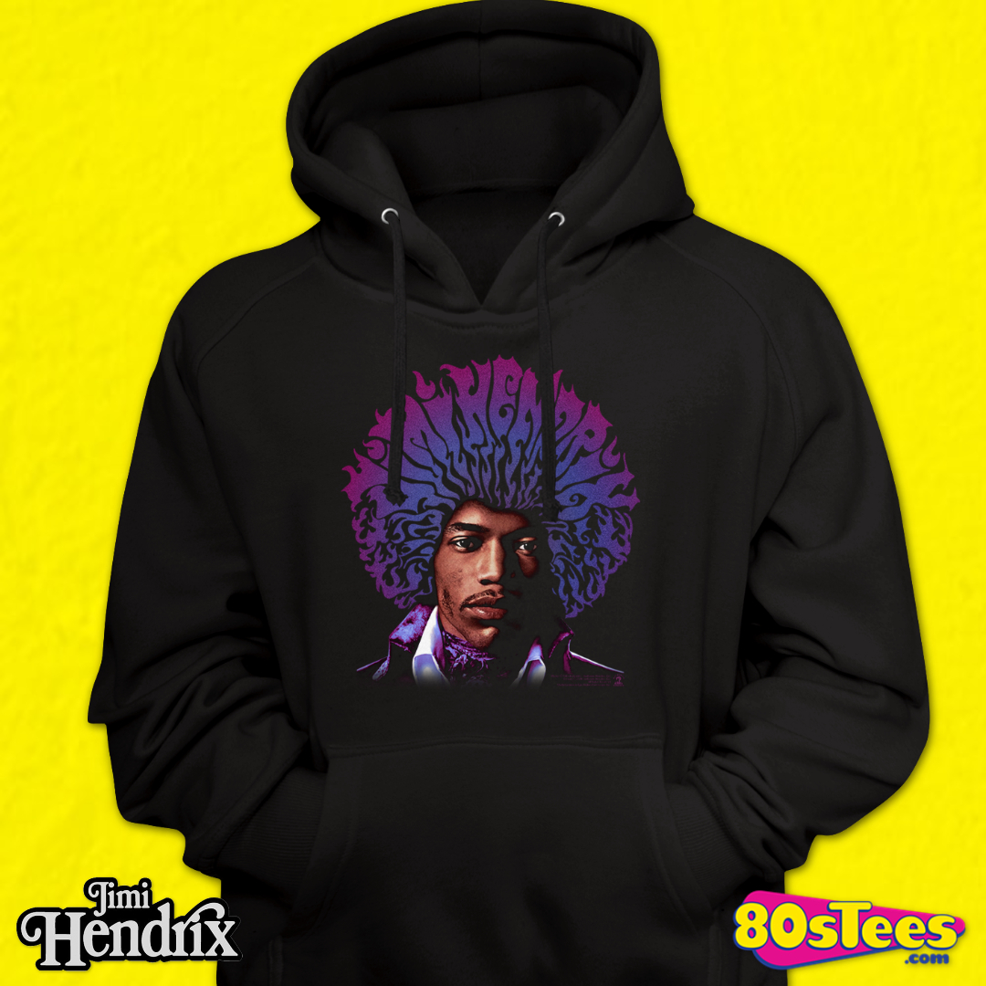 Jimi Hendrix Hoodie Portrait Black Hoody 
