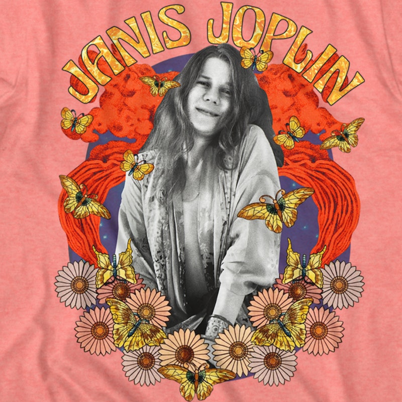 Flower Power Janis Joplin T-Shirt