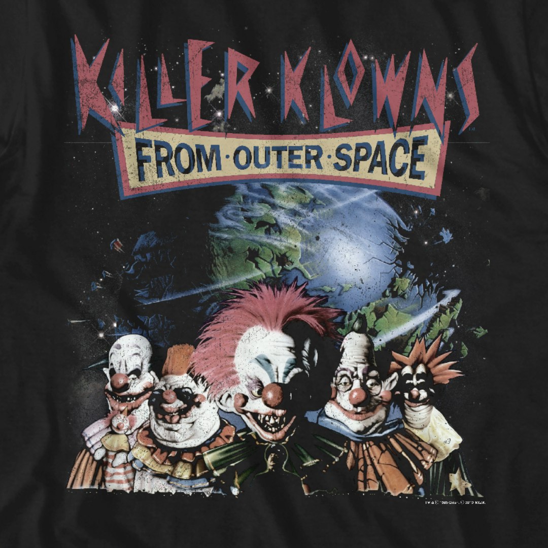 Killer Klowns From Outer Space Killer Klowns T Shirt Licensed Alien Movie Black