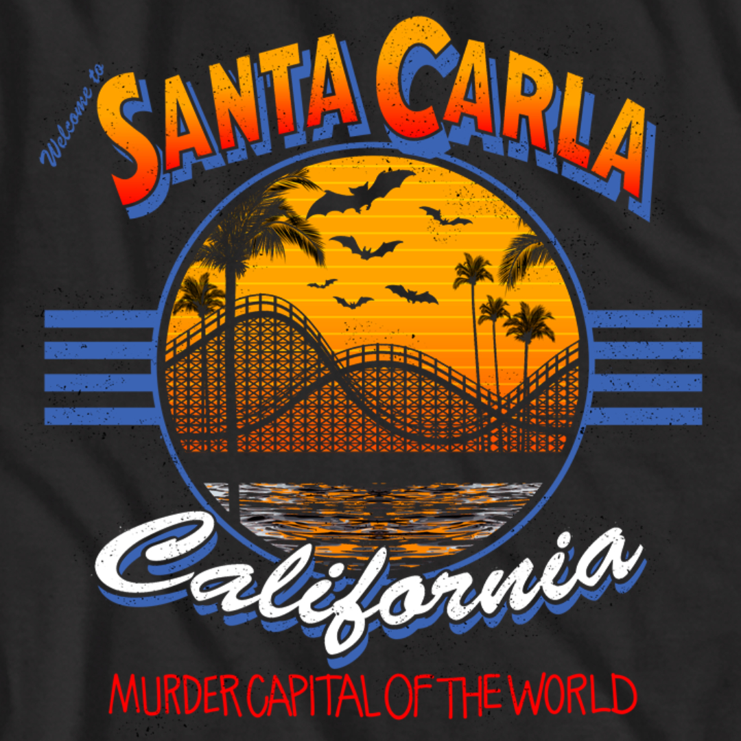 The Lost Boys 80s Horror Movie TShirt gift for Him  1987 Vampire  Santa Carla  Graphic Tees  Halloween