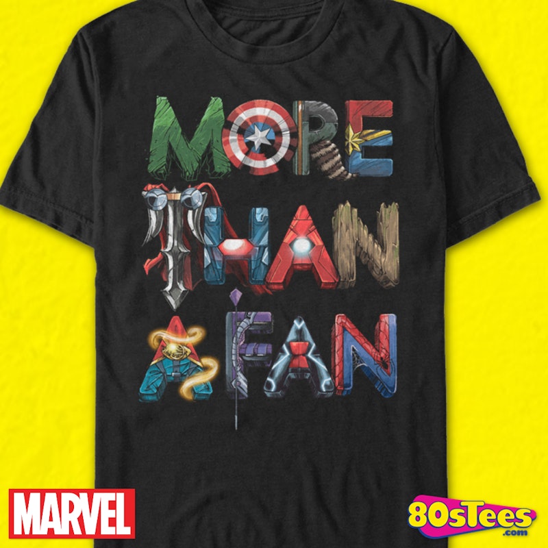 beundring Kor tilstrækkelig Avengers More Than A Fan Marvel Comics T-Shirt