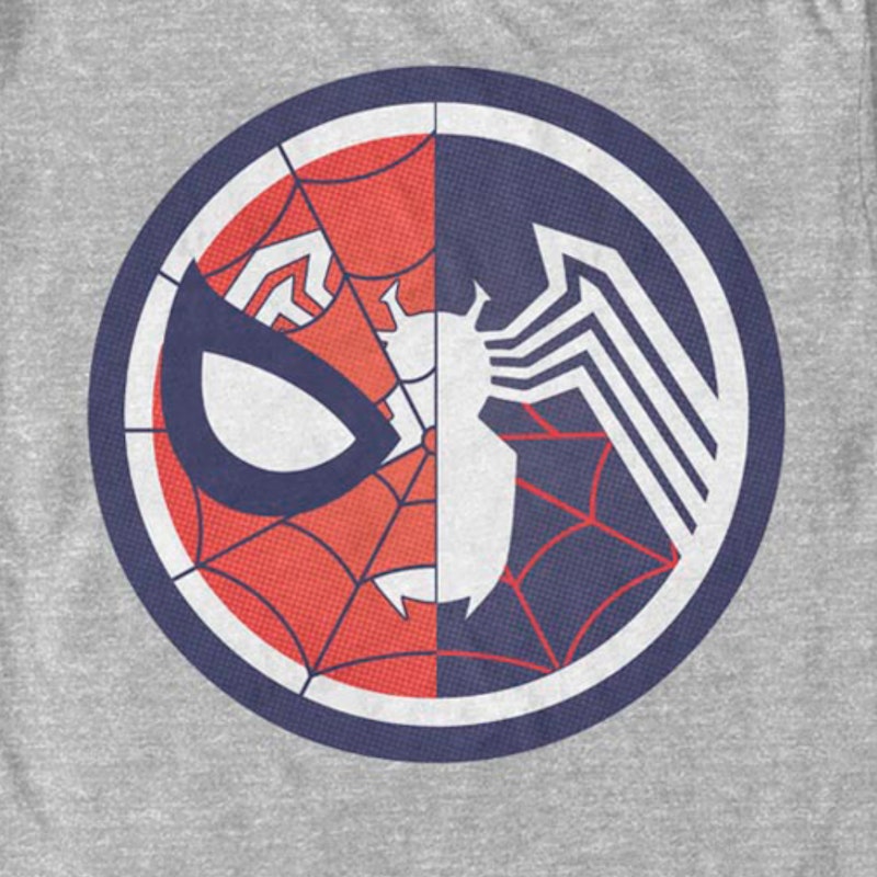 Spider-Man and Venom Logos Marvel Comics T-Shirt