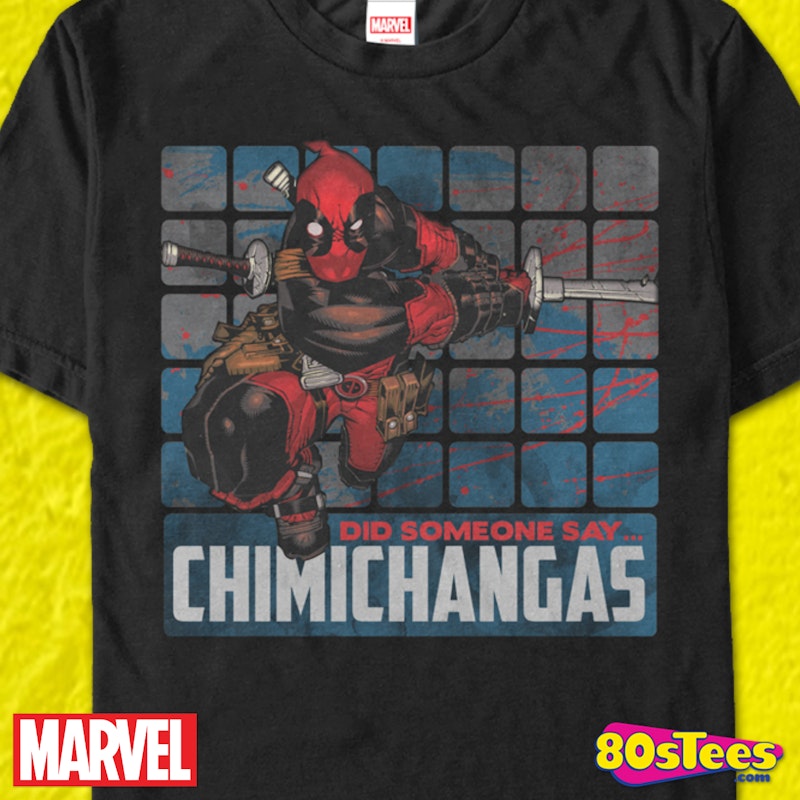 Deadpool * Chimichangas * Marvel * T-Shirt * Red * Men's Size M