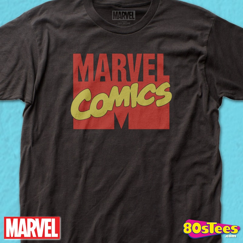 Retro Logo Marvel Comics T Shirt Men S