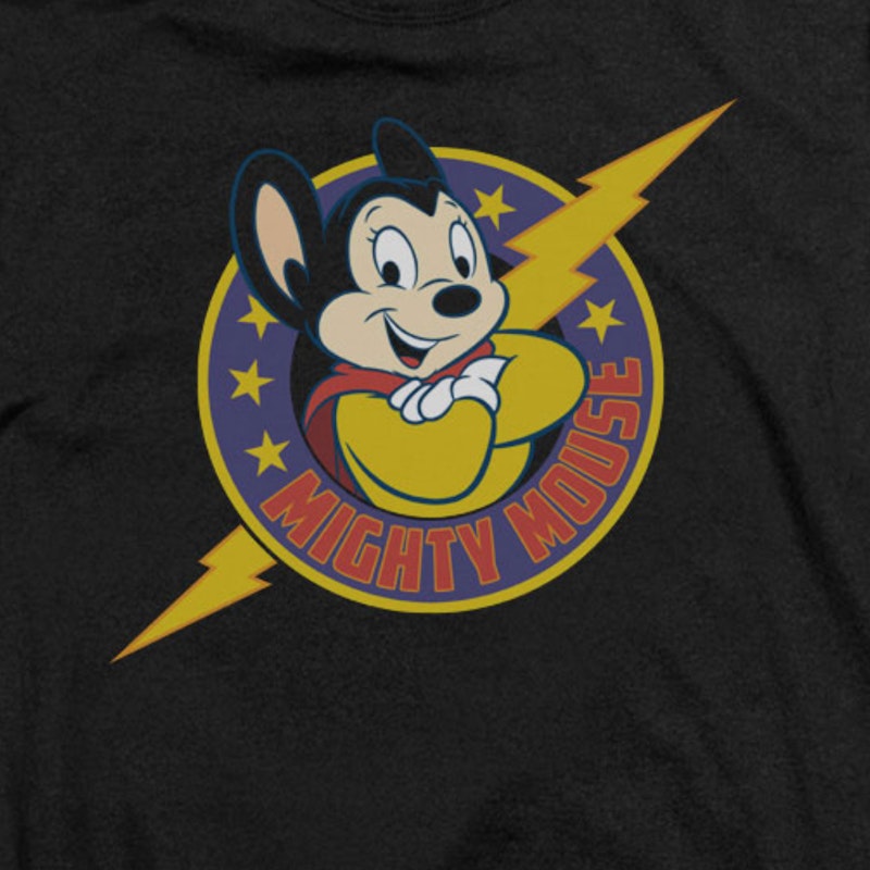 Womens Lightning Bolt Mighty Mouse Shirt