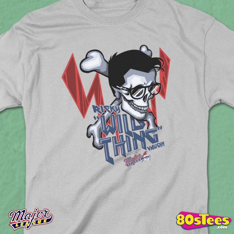 Major League Baseball Movie Wild Thing Vaughn T Shirt White L