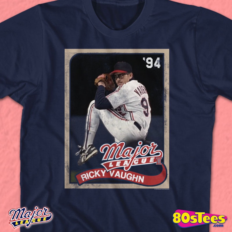 Ricky Vaughn Baseball Card Major League T-Shirt