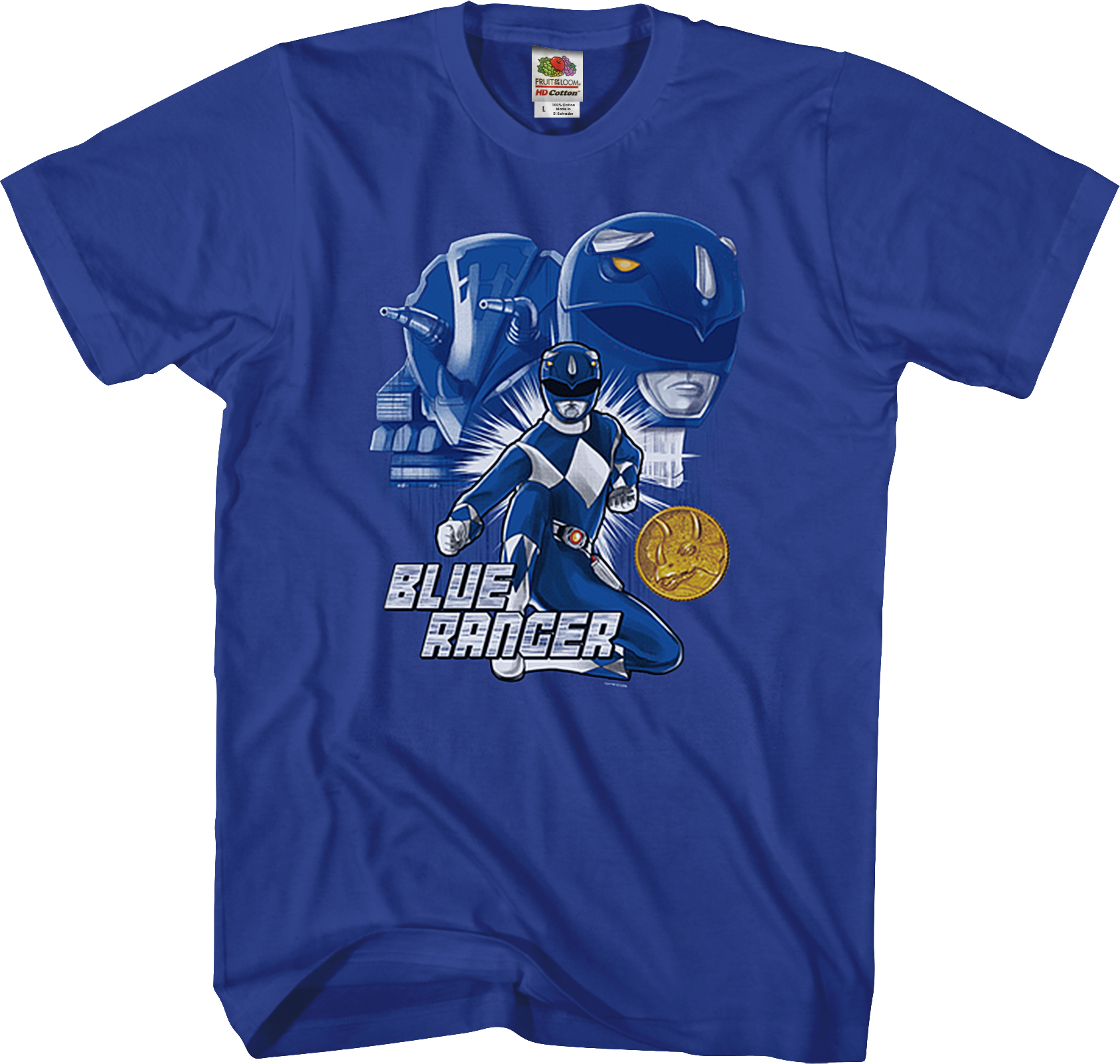 blue power ranger shirt