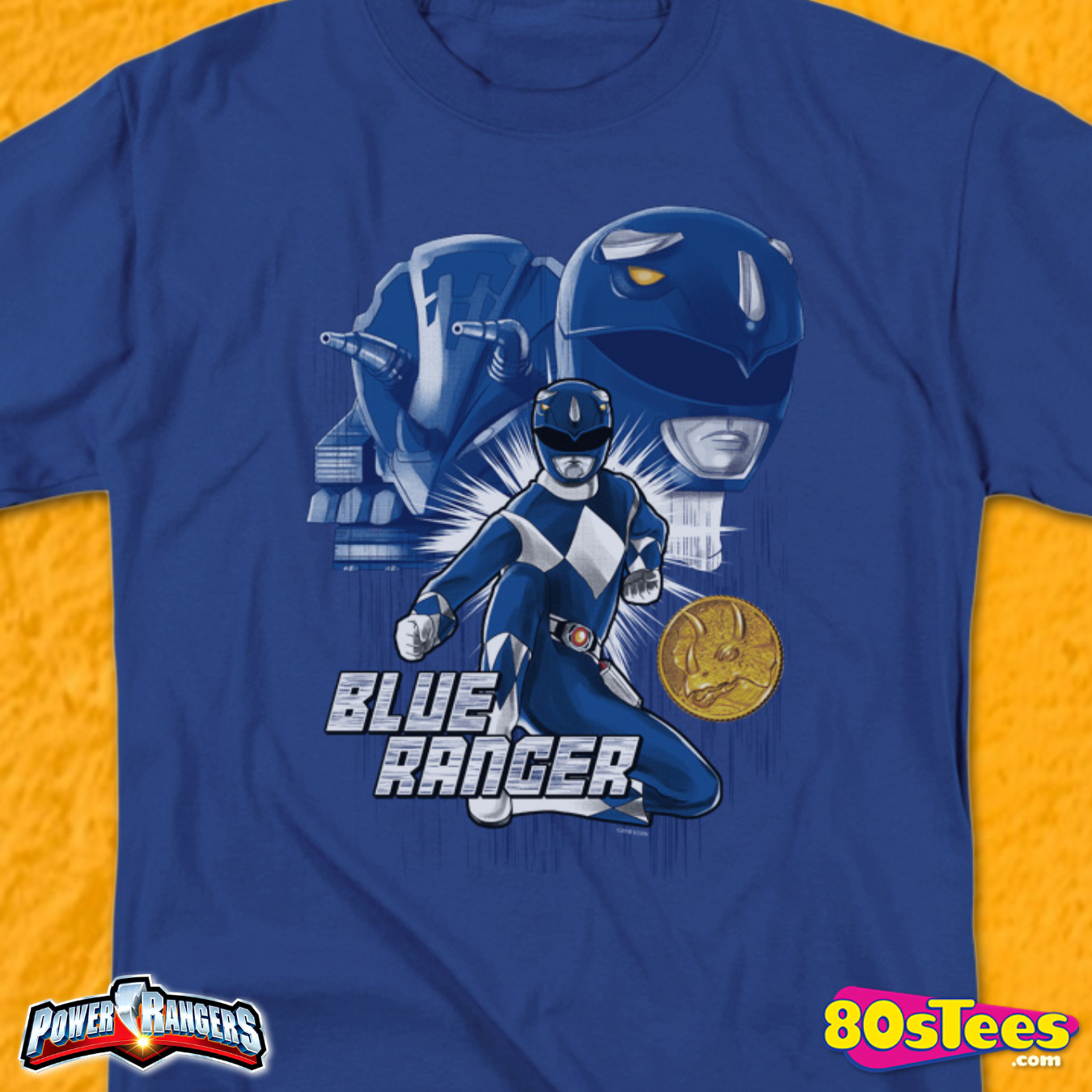 blue power ranger shirt