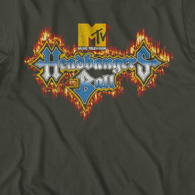 Headbangers Ball Flaming Logo MTV Shirt