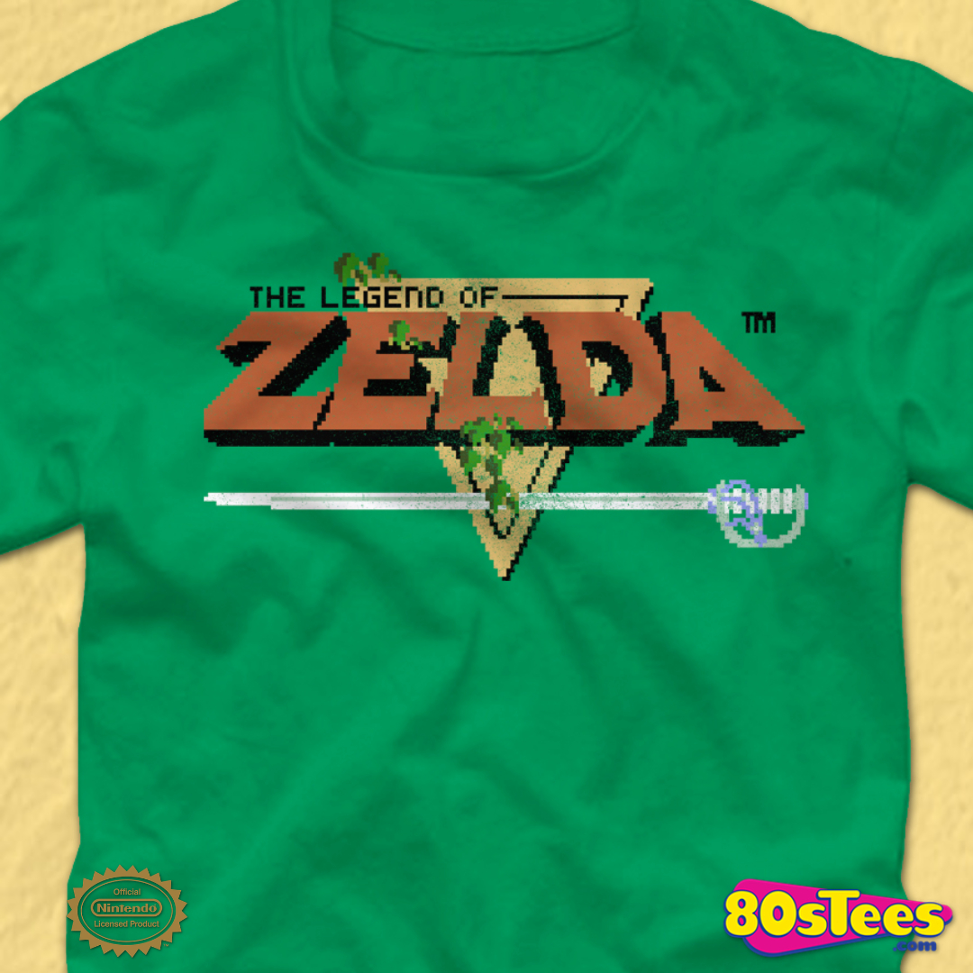 Zelda Retro Gaming adulte sous licence Fashion Unisexe T-shirt Tee 4xl Nouveau Noël 