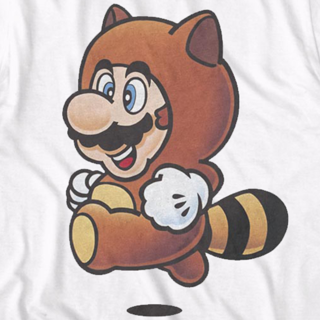Super Mario Tanooki Retro Japanese Kid's T-Shirt 