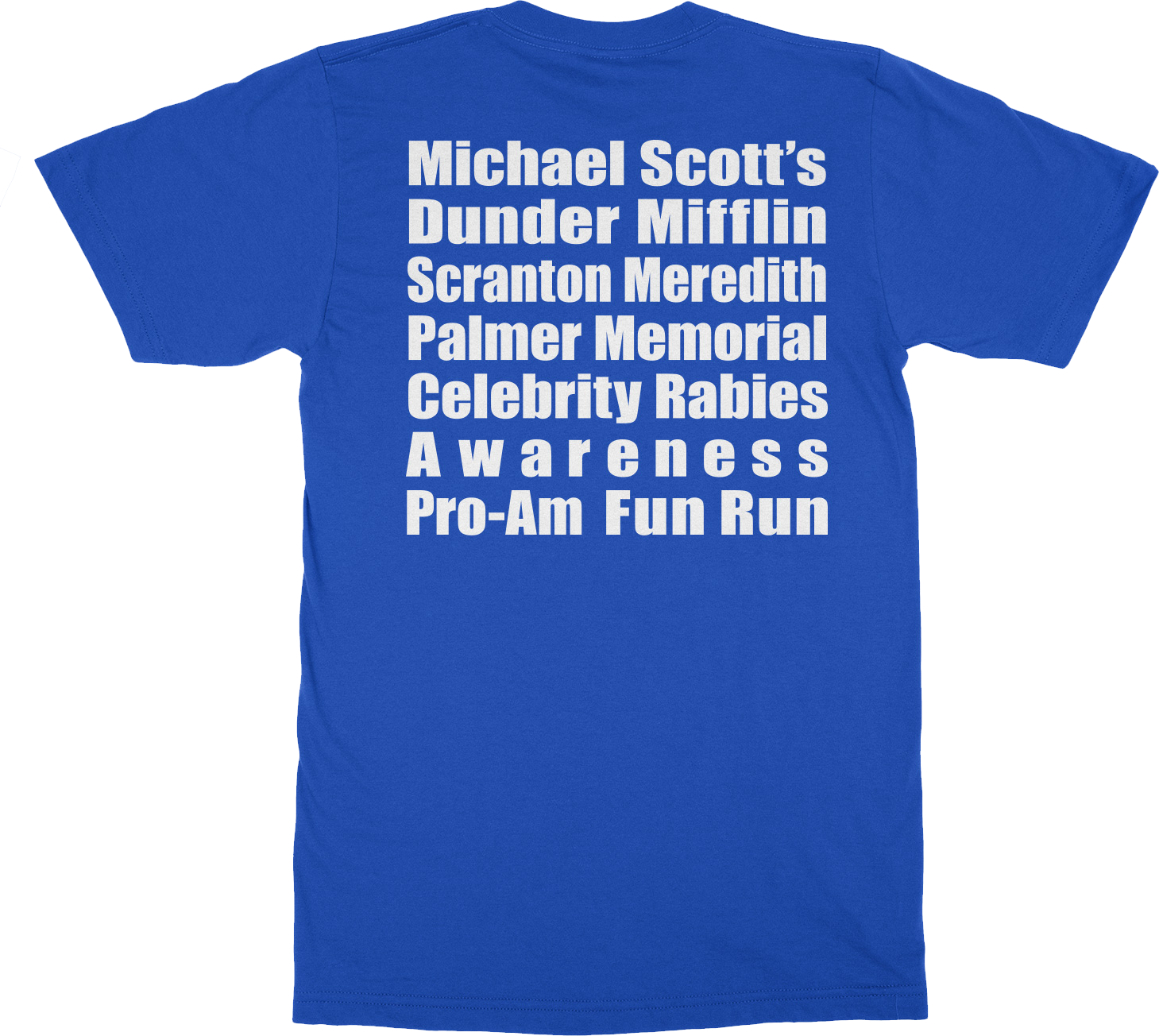 Dunder Mifflin Michael Scott Blue Hockey Jersey 