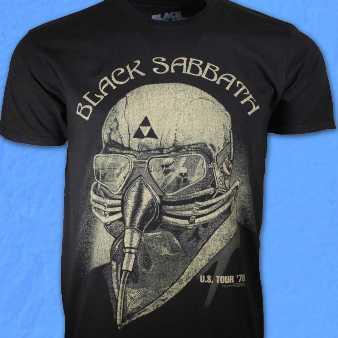 black sabbath t shirt iron man