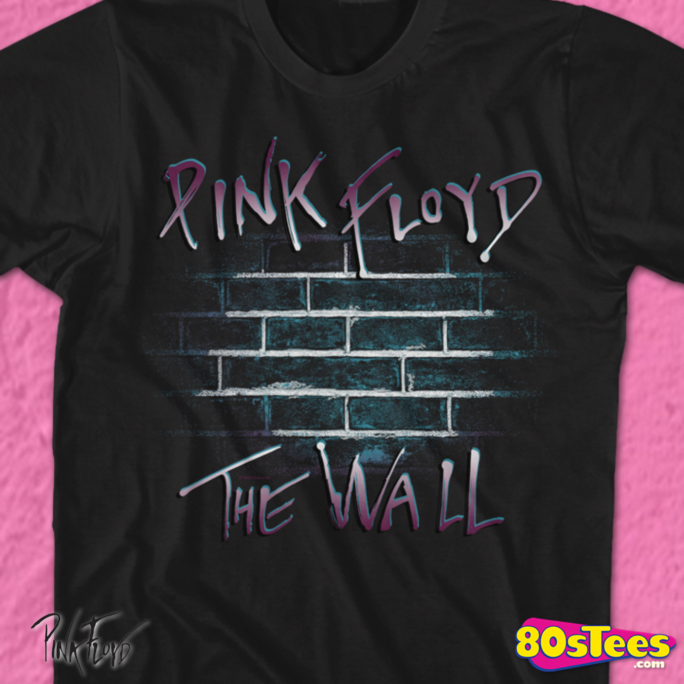 Pink Floyd The Wall Negro T-Shirt 