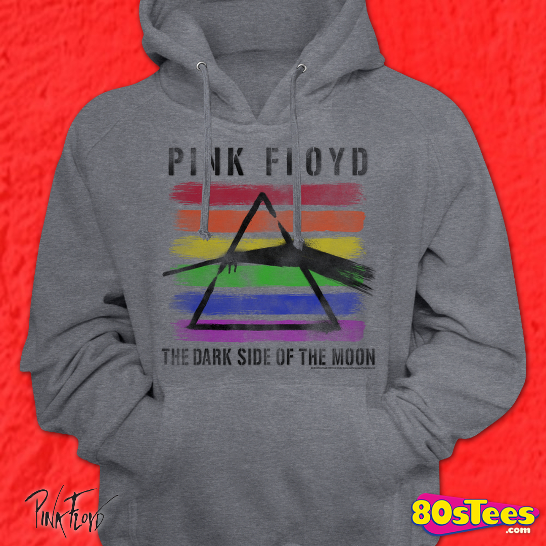 dark side of the moon pink floyd zip up hoodie
