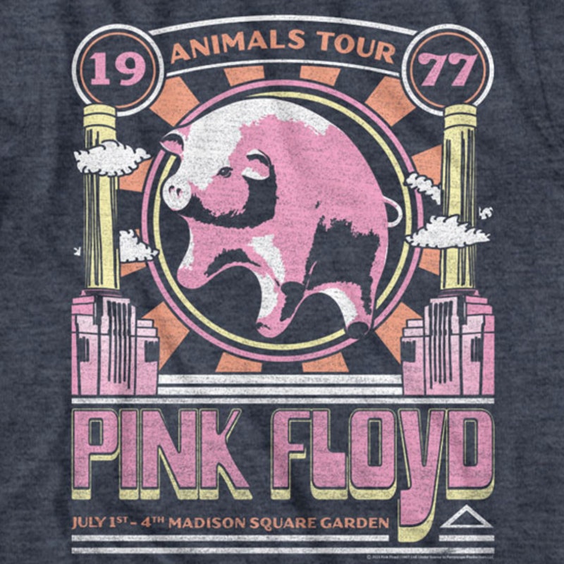 Animals Tour 1977 Poster Pink Floyd T-Shirt
