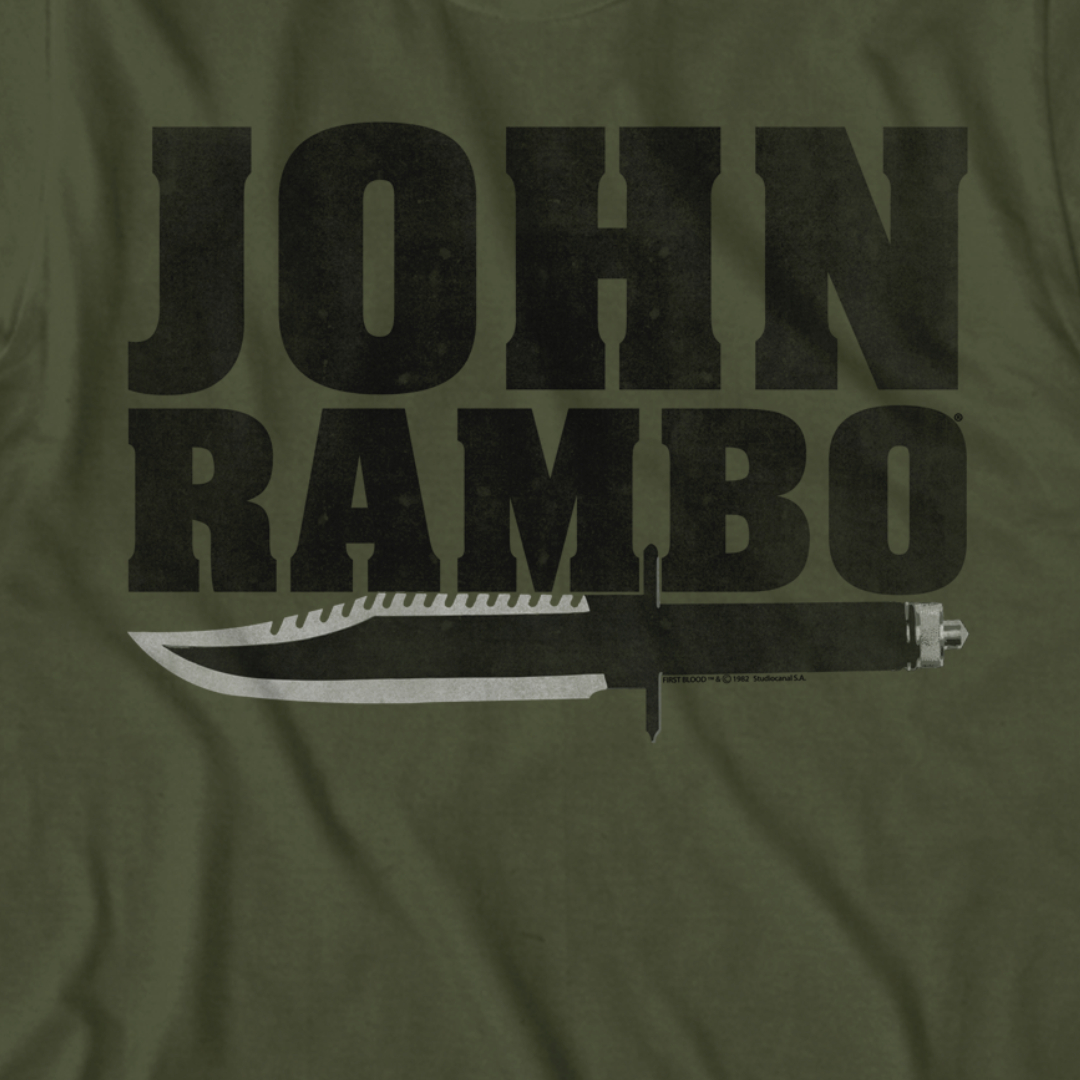 NEW Sylvester Stallone John Rambo logo T-shirts S-3XL 
