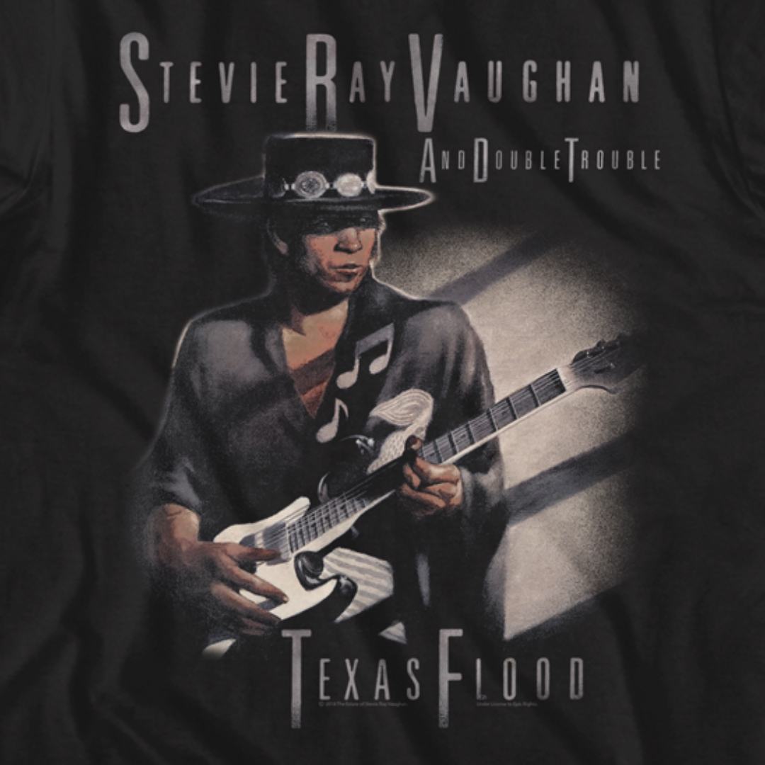 Texas Flood Stevie Ray Vaughan and Double Trouble 70s 80s 90s Music Shirt Unisex Vintage Tee