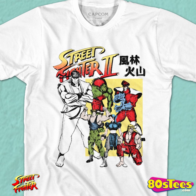 Street Fighter 2 Blanka White T-shirt. 90's. Retro -  Hong Kong