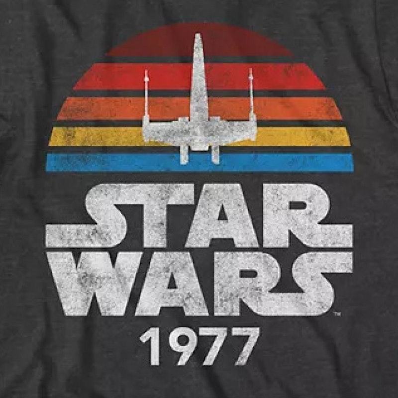 Charcoal 1977 Star T-Shirt Wars X-Wing
