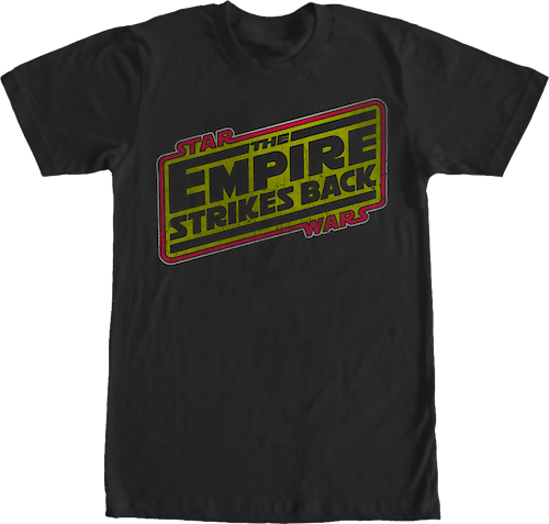 The Empire Strikes Back Logo T Shirt Star Wars Mens T Shirt