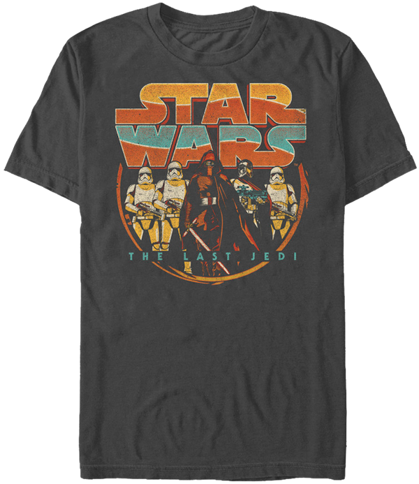 Retro Star Wars The Last Jedi T-Shirt: Star Wars Mens T-Shirt