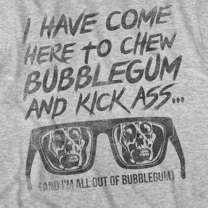 I Have Come Here to Chew Bubblegum Silkscreen Art Print