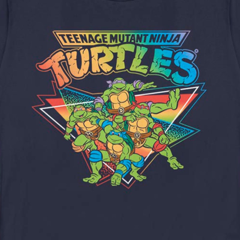 Official Teenage Mutant Ninja Turtles Cheesy Poster Tee - Natural - Medium