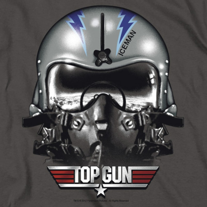 Iceman Helmet Top Gun T-Shirt