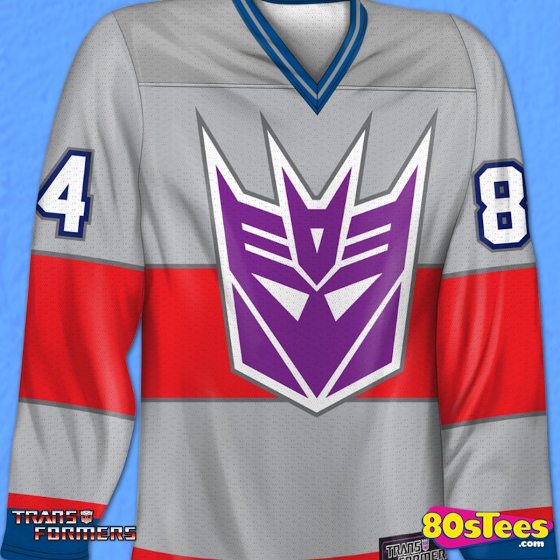Megatron Decepticon hockey jersey by geeky jerseys